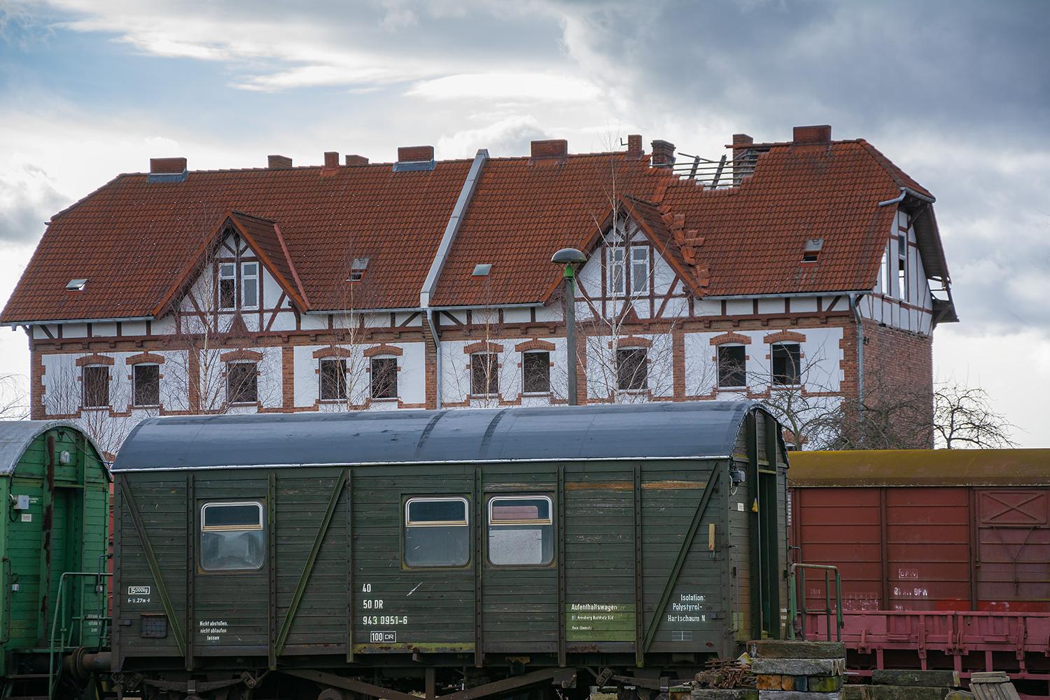 Bahnhofsgebäude in Stassfurt - Sachsen-Anhalt