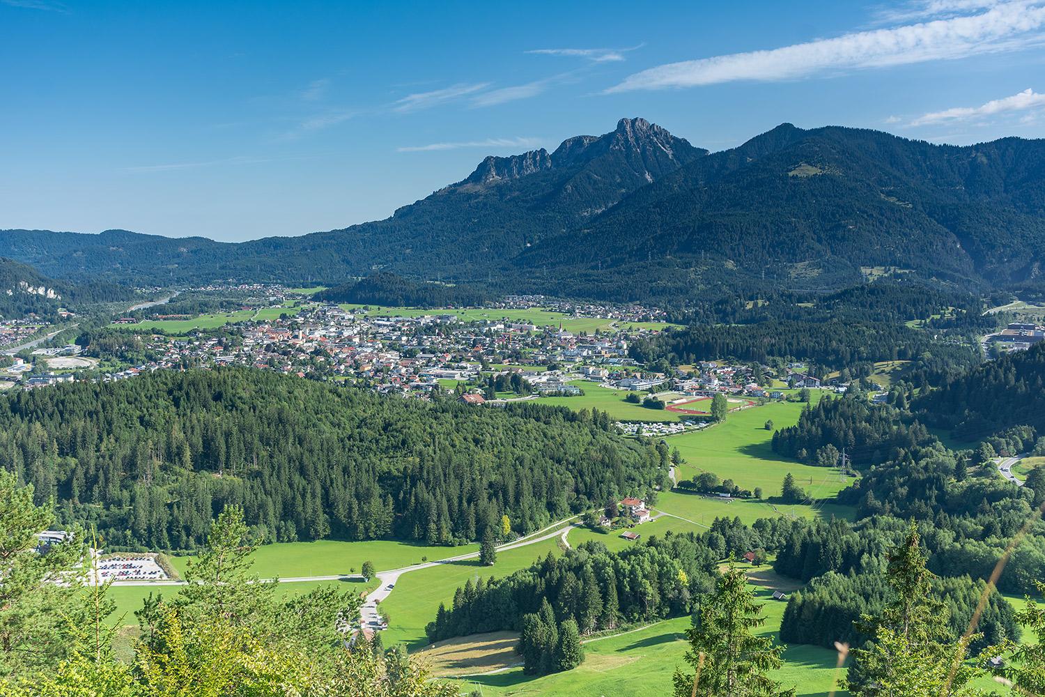 Blick auf Reutte in Tirol - Österreich