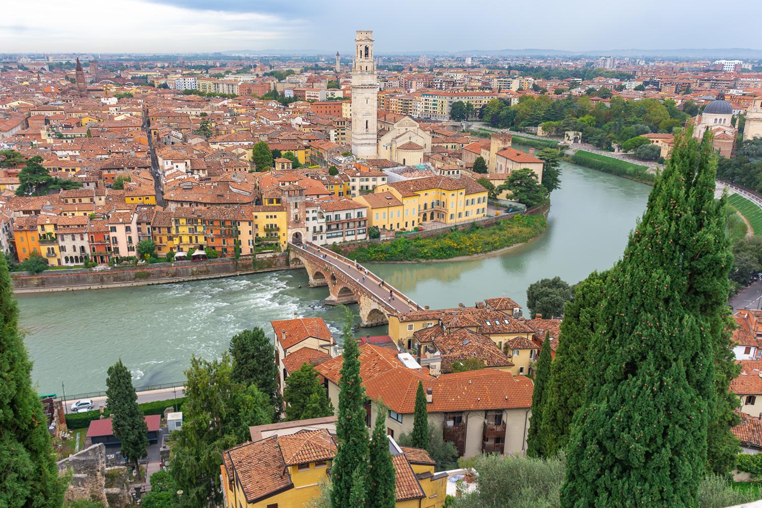 Blick auf Verona - Italien