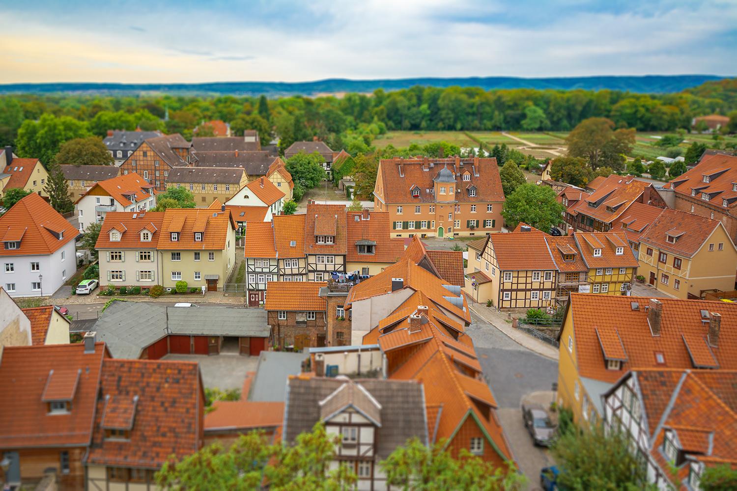 Blick zum Mühlgraben in Quedlinburg - Sachsen-Anhalt