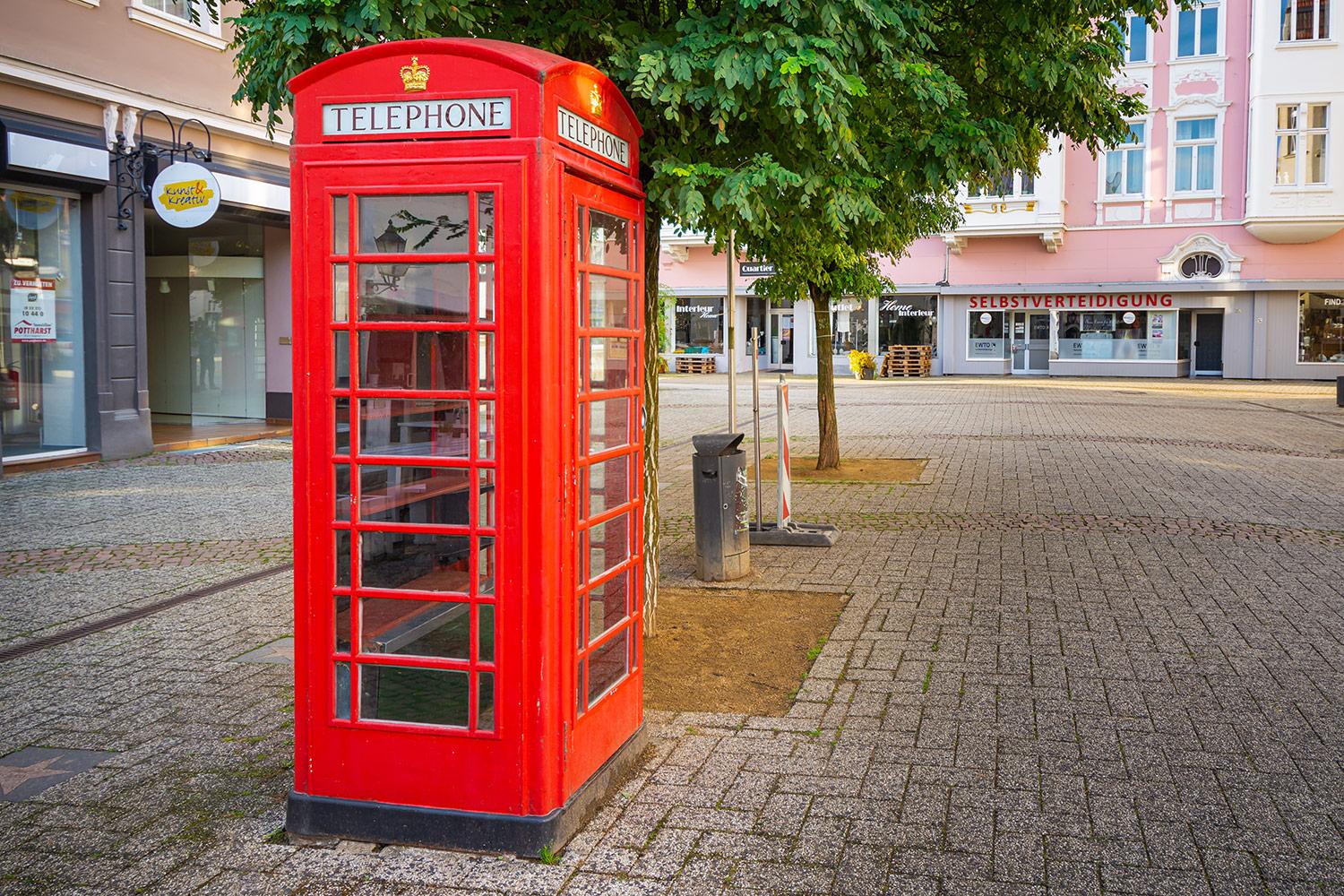 Britische Telefonzelle in Herford - NRW