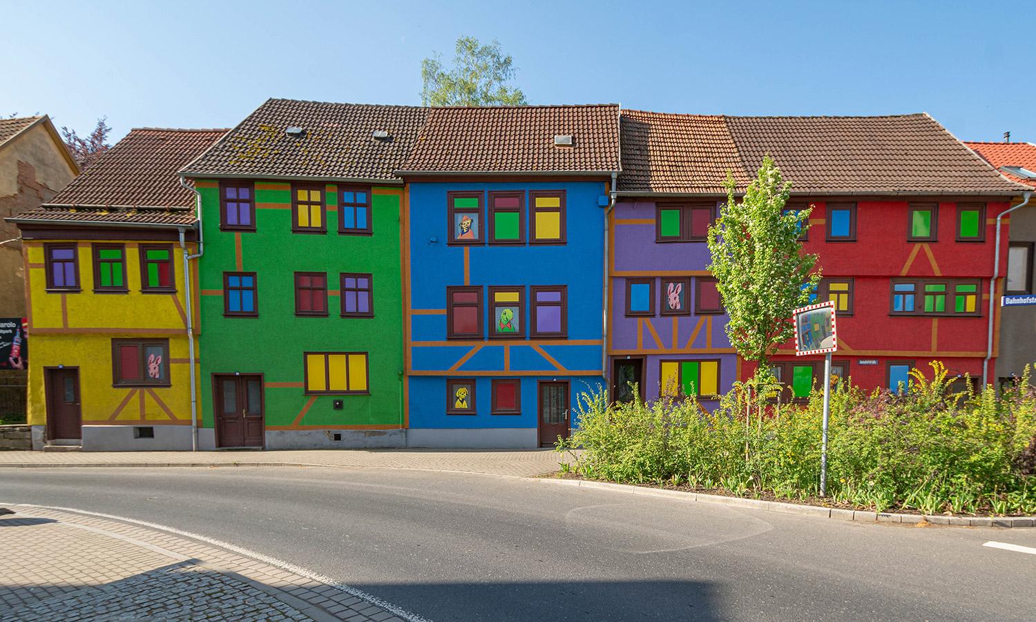 Bunte Häuser in Schmalkalden - Thüringen