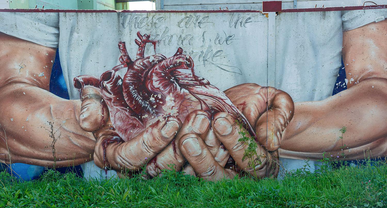 Das Herz - Graffiti in Meiningen (Thüringen)