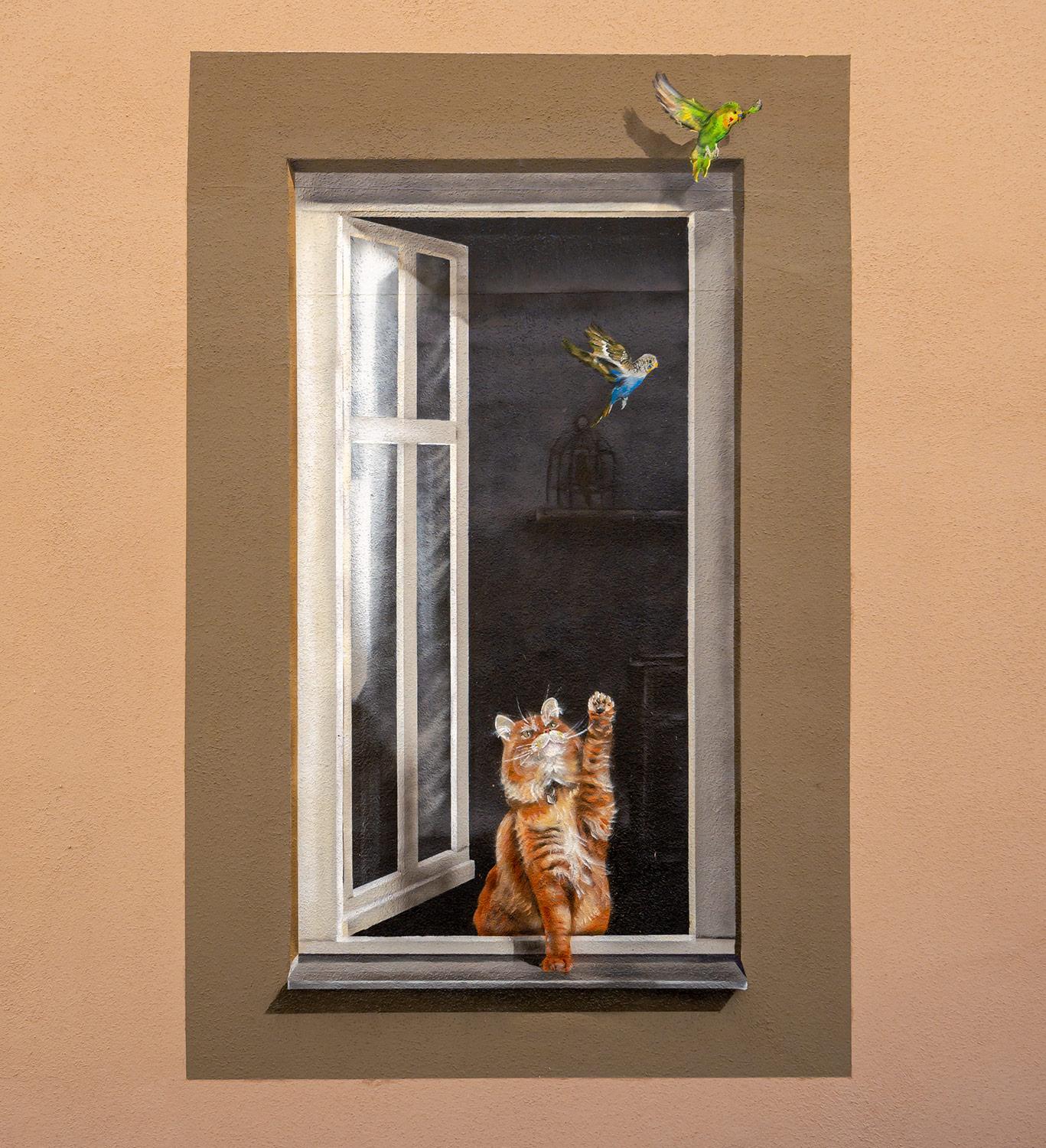 Das offene Fenster in Saalfeld - Thüringen