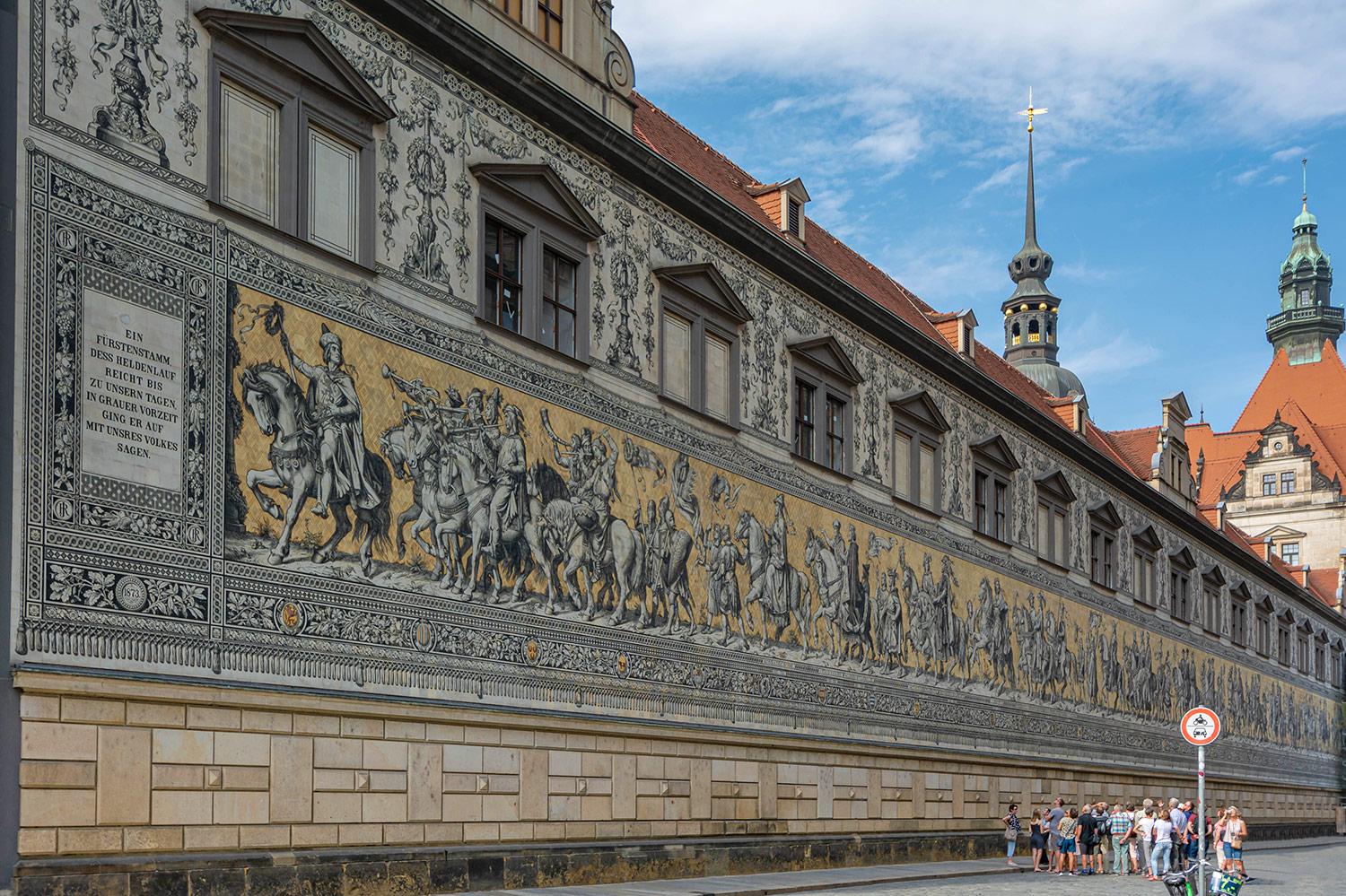 Der Fürstenzug in Dresden - Sachsen