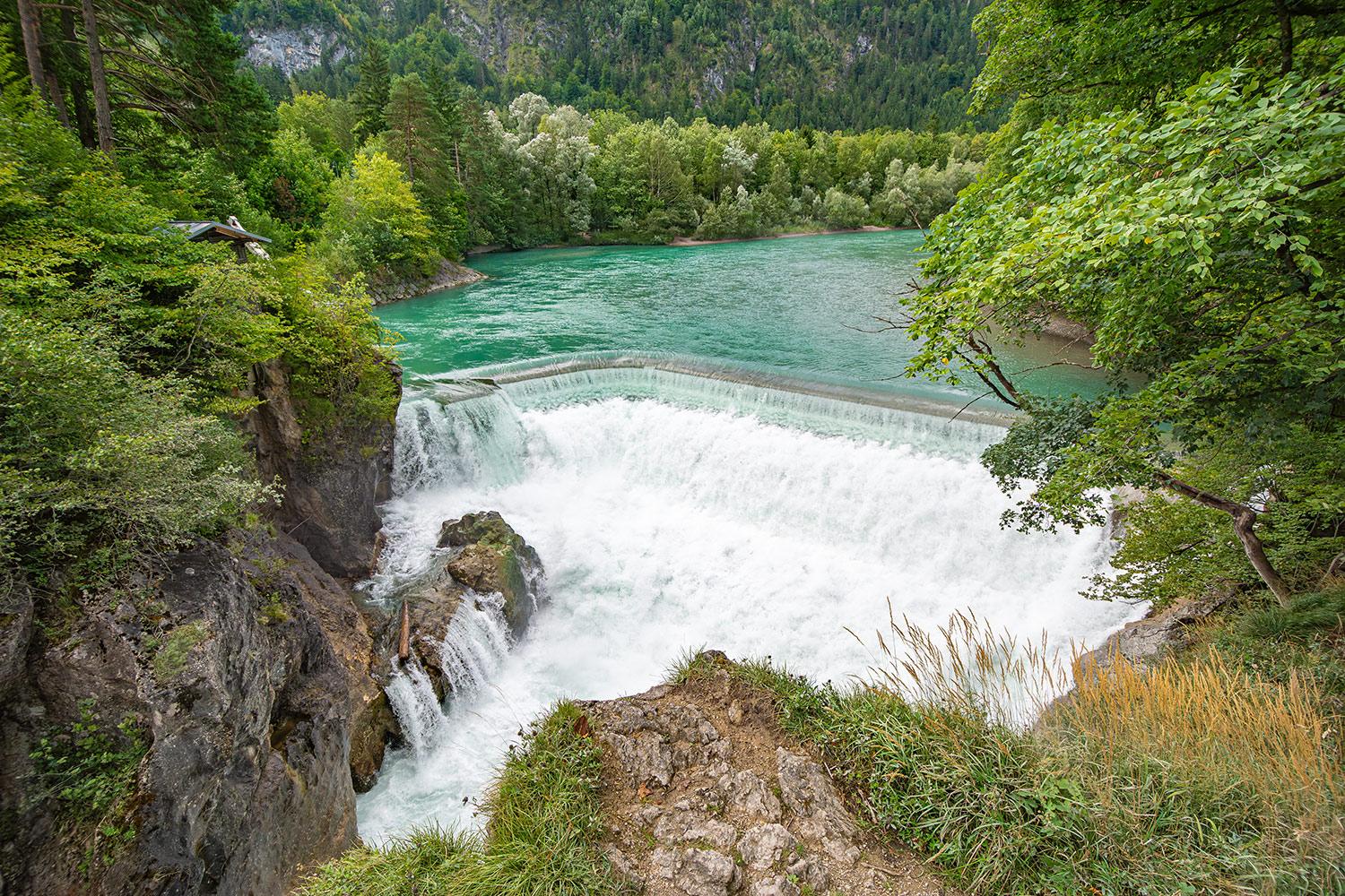 Der Lechfall bei Füssen im Allgäu - Bayern