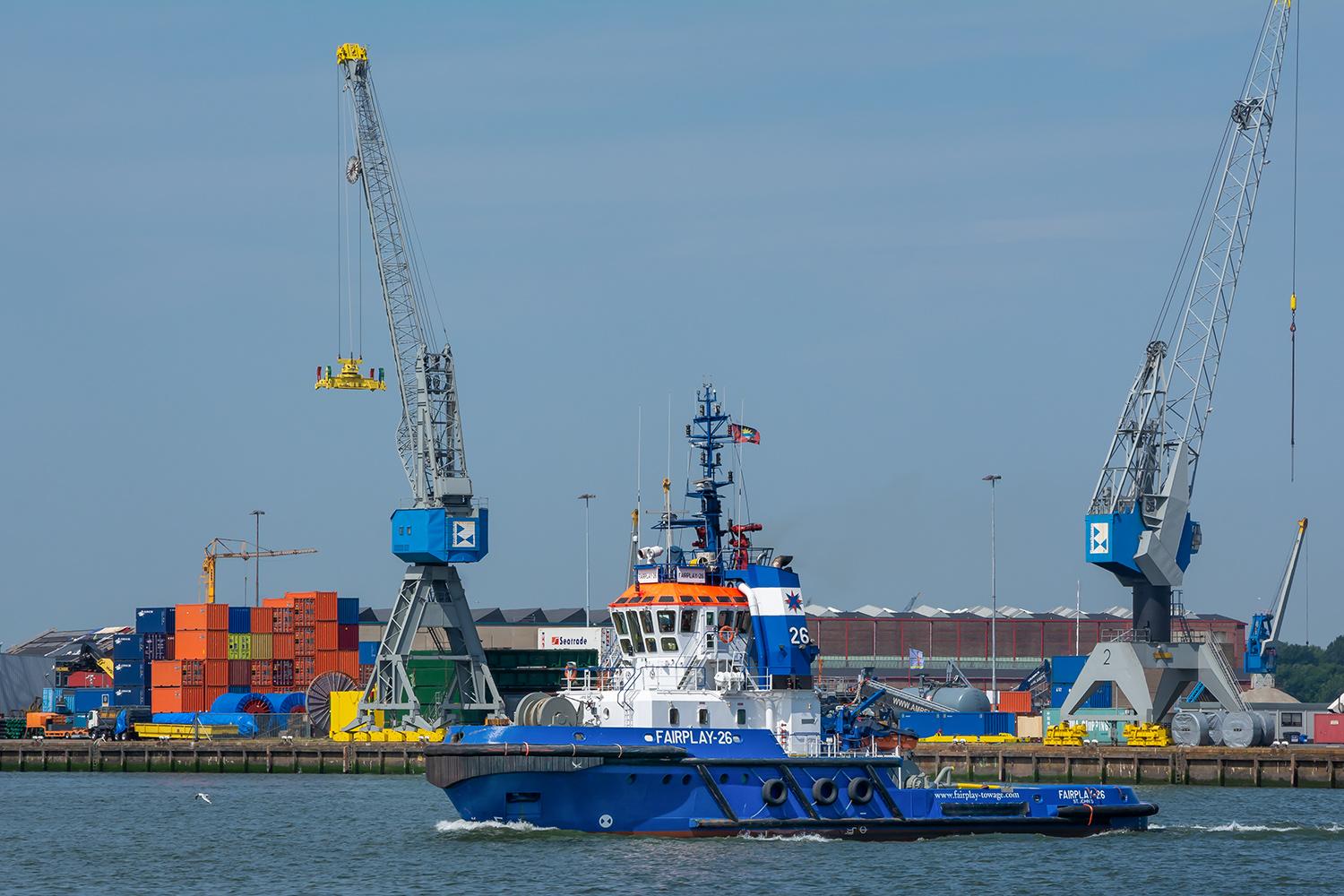 Die Fairplay-26 aktiv in Rotterdam