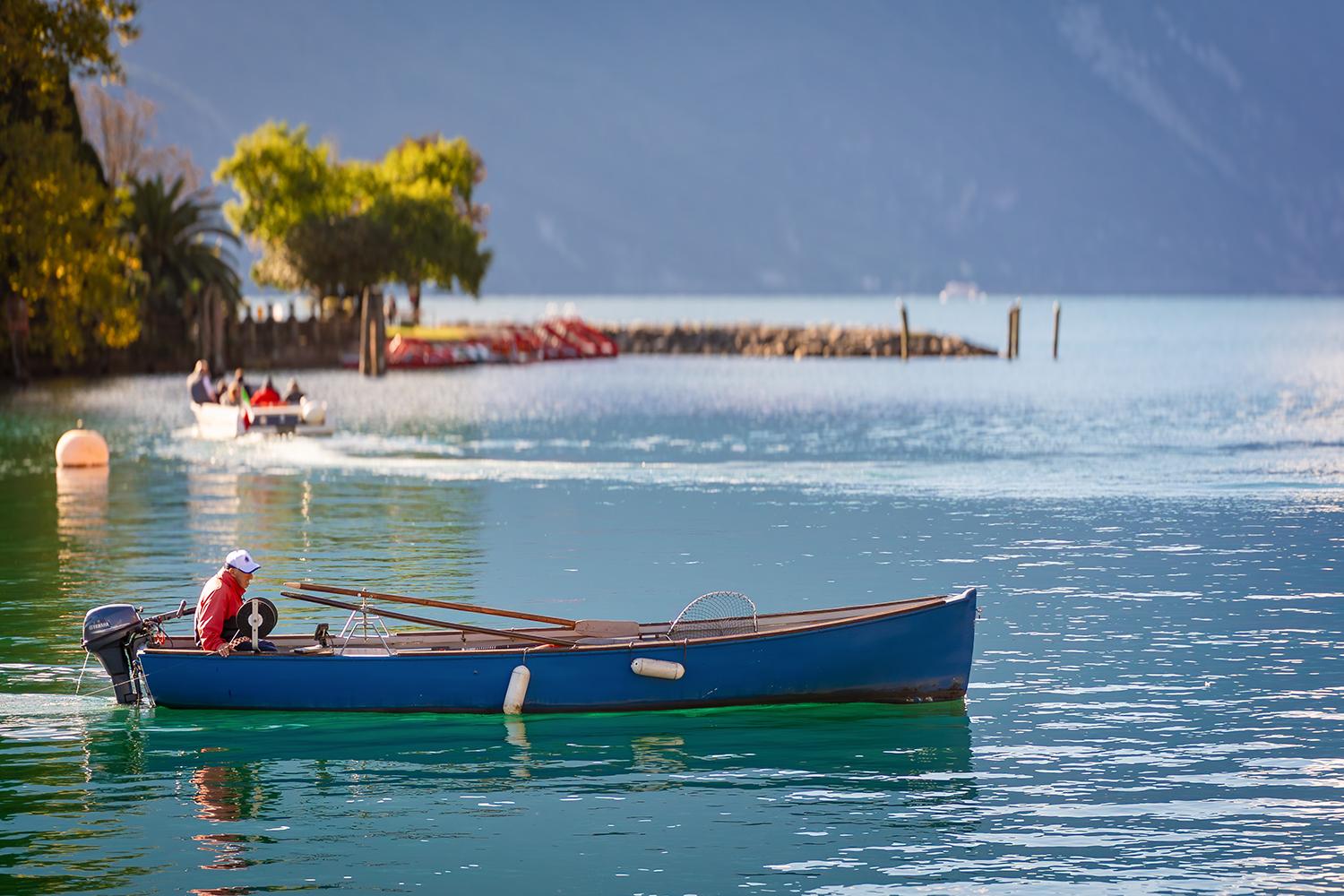Fischerei am Gardasee - Italien