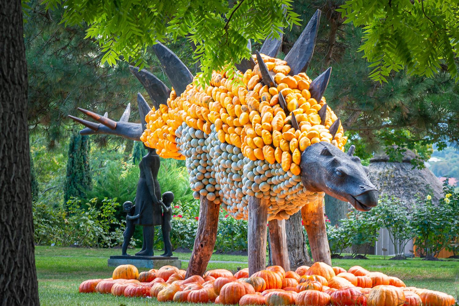 Kürbisausstellung egapark Erfurt 2015 - Kentrosaurus