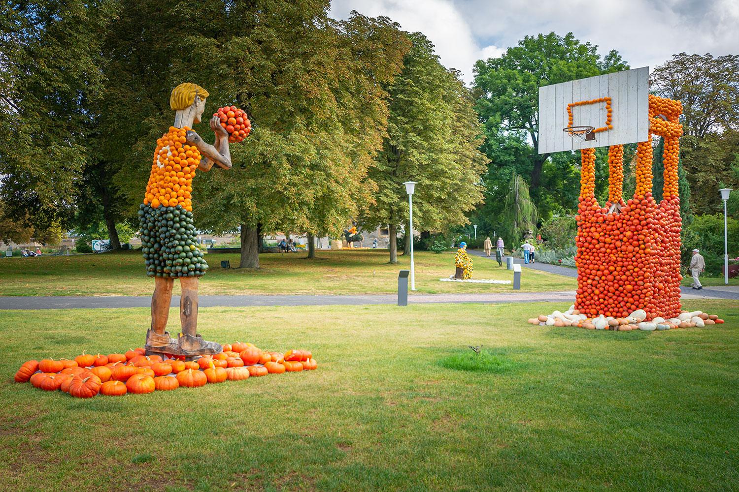 Kürbisausstellung egapark Erfurt 2016 - Basketball
