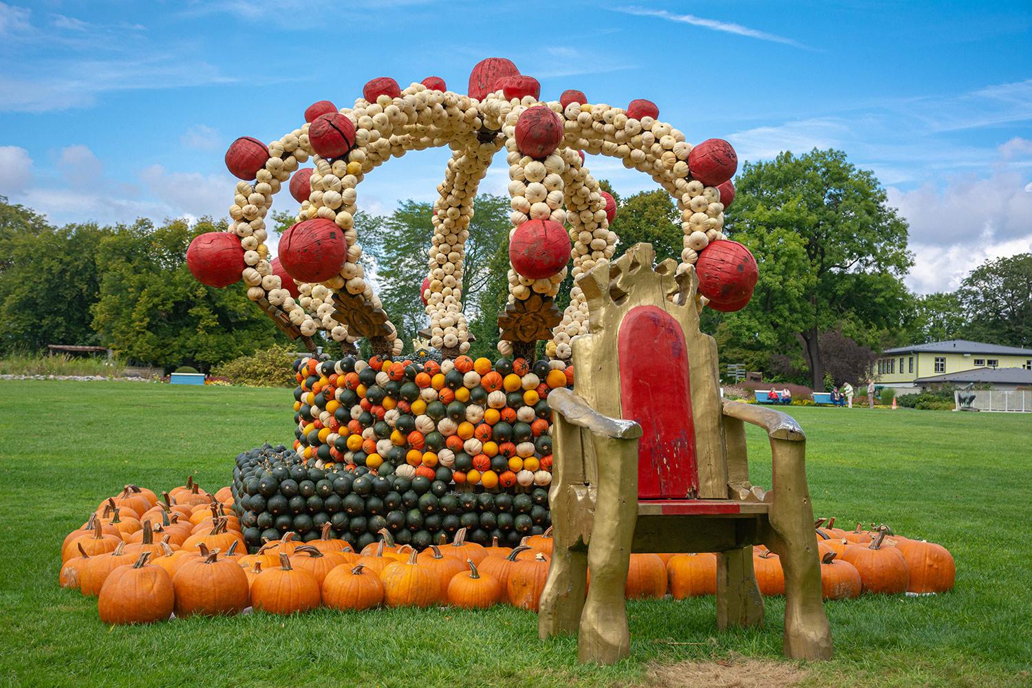 Kürbisausstellung egapark Erfurt 2017 - Krone