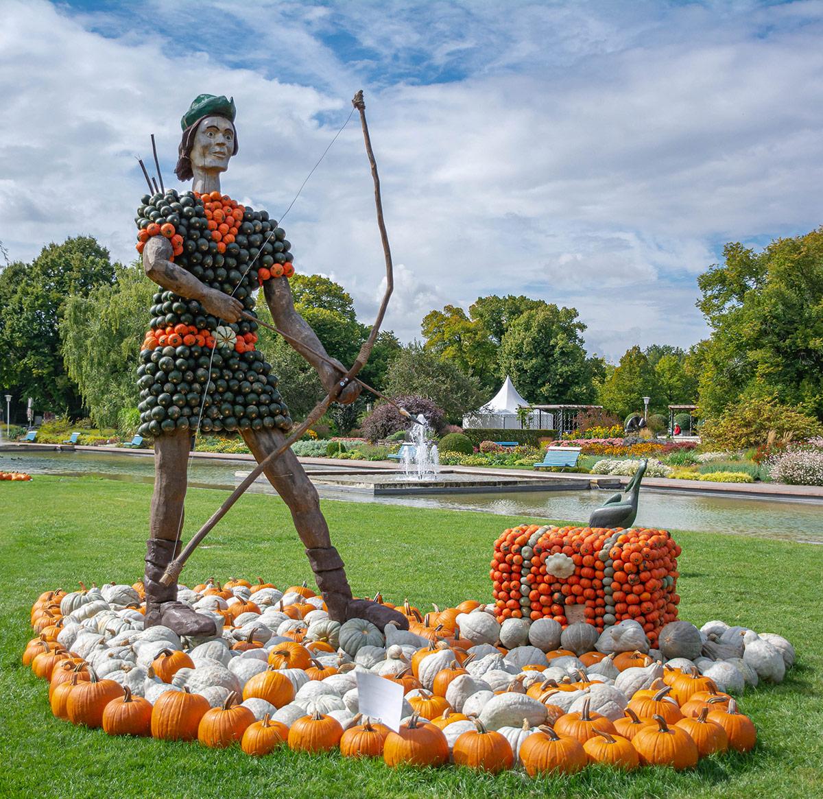 Kürbisausstellung egapark Erfurt 2017 - Robin Hood