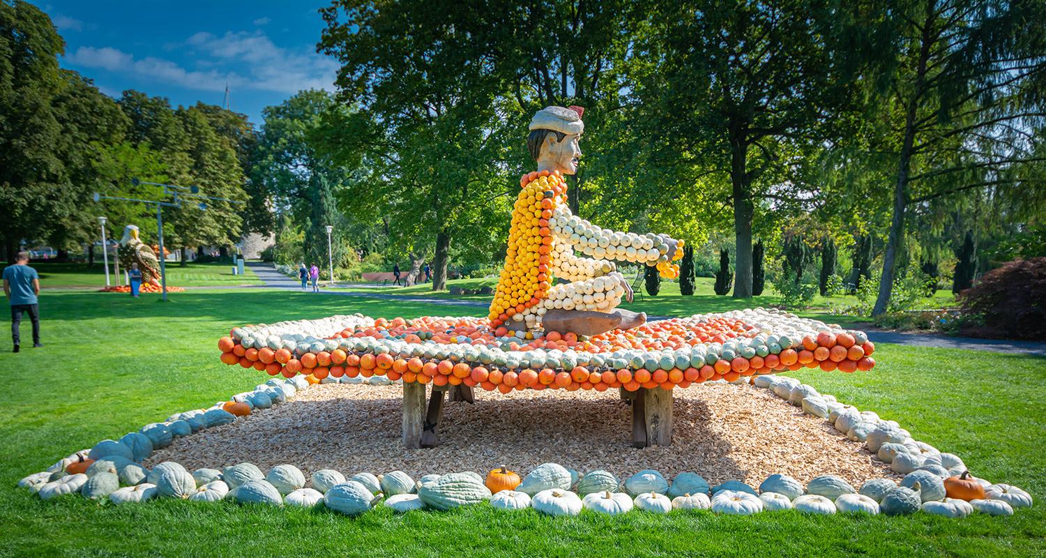 Kürbisausstellung egapark Erfurt 2018 - Fliegender Teppich
