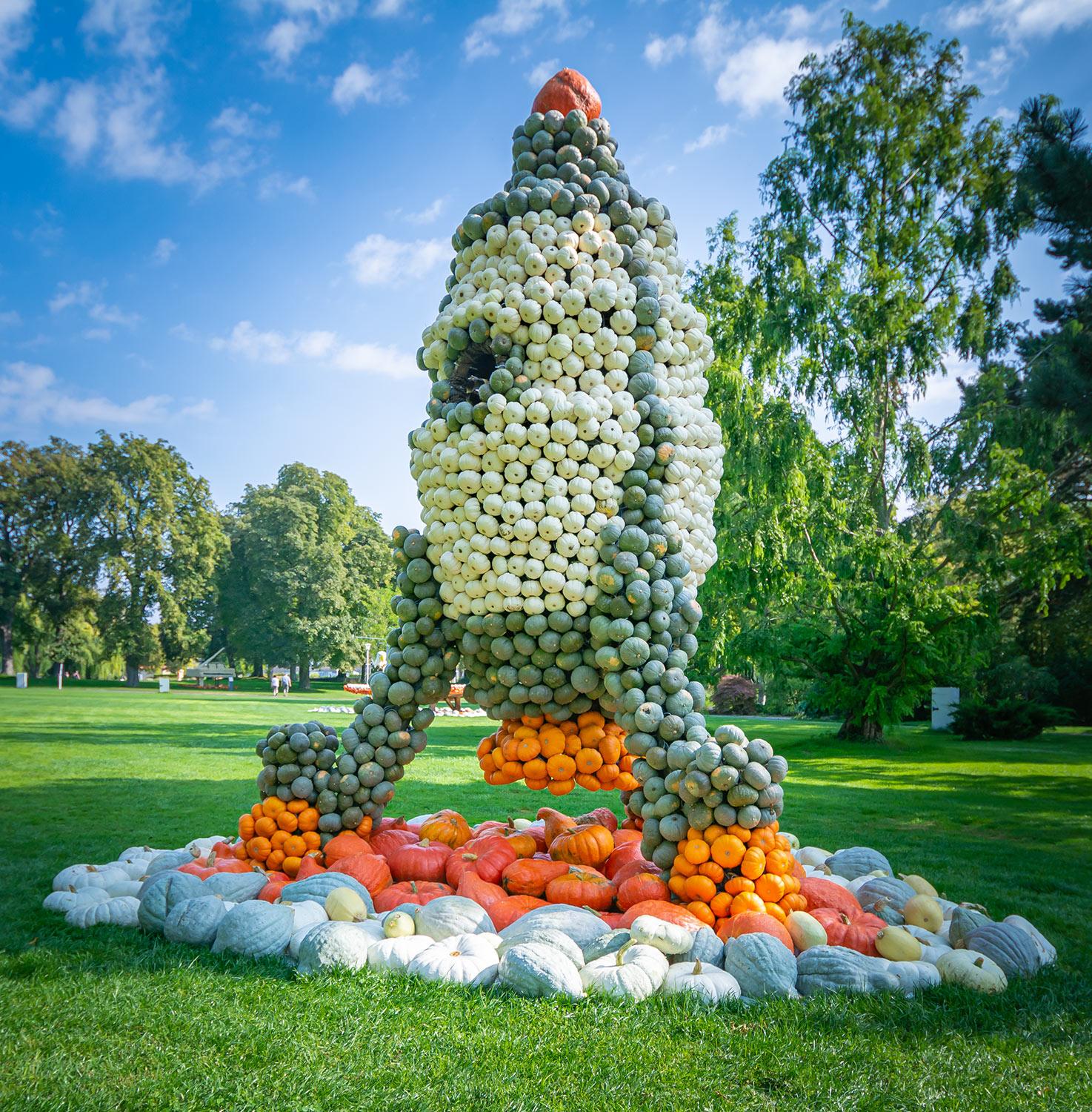 Kürbisausstellung egapark Erfurt 2018 - Rakete