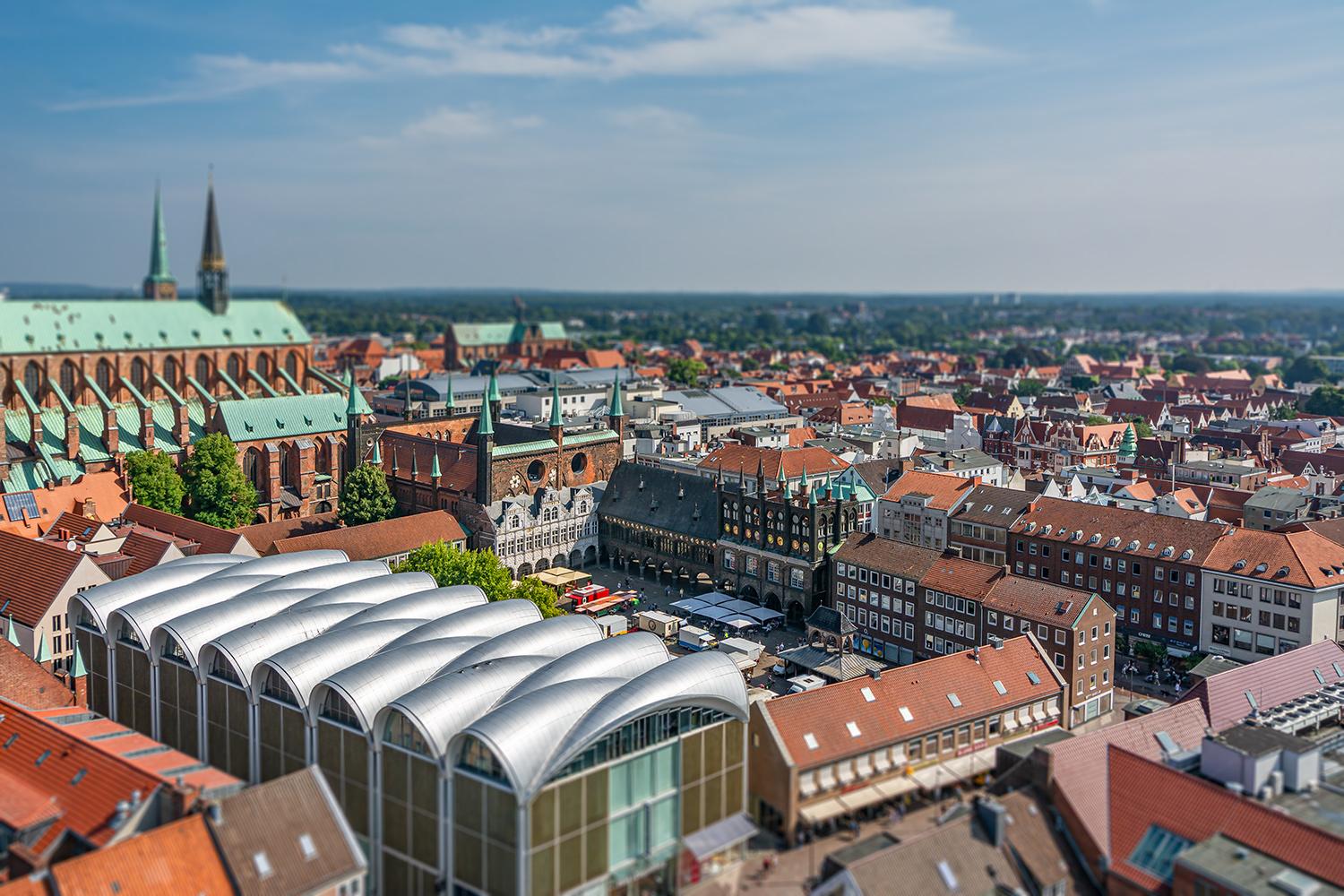 Lübecker Rathaus als Tilt-Shift - Schleswig-Holstein