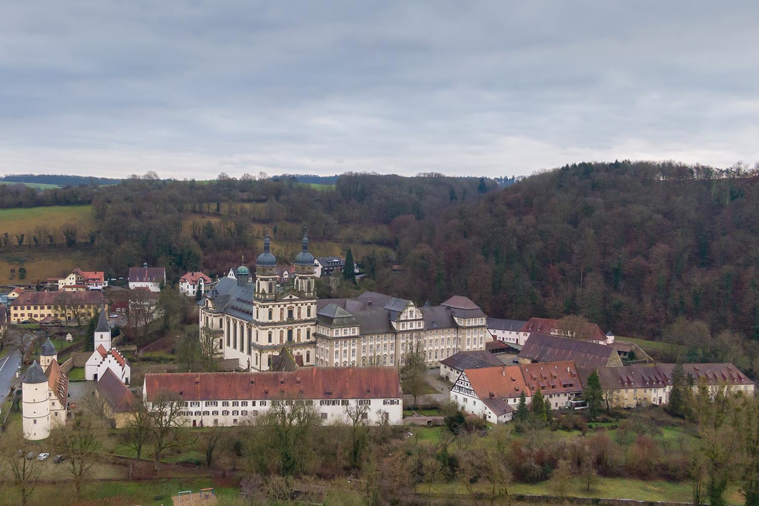 Luftbild Kloster Schöntal an der Jagst - Baden-Württemberg