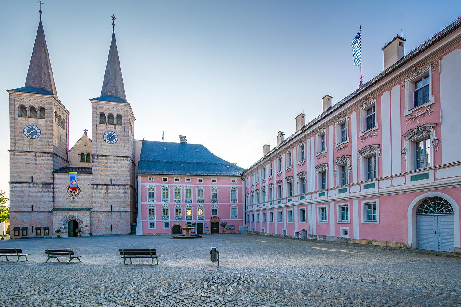 Schlossplatz in Berchtesgaden - Bayern