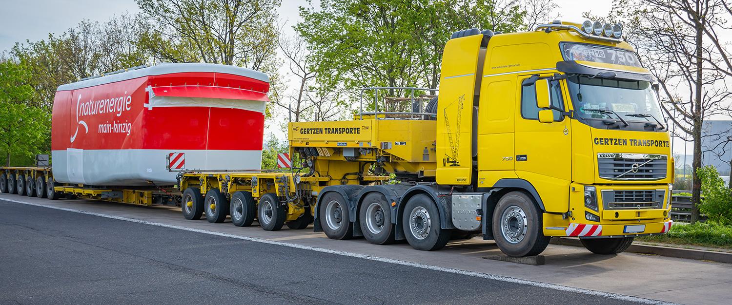 Schwertransport Naturenergie - Volvo FH16 750