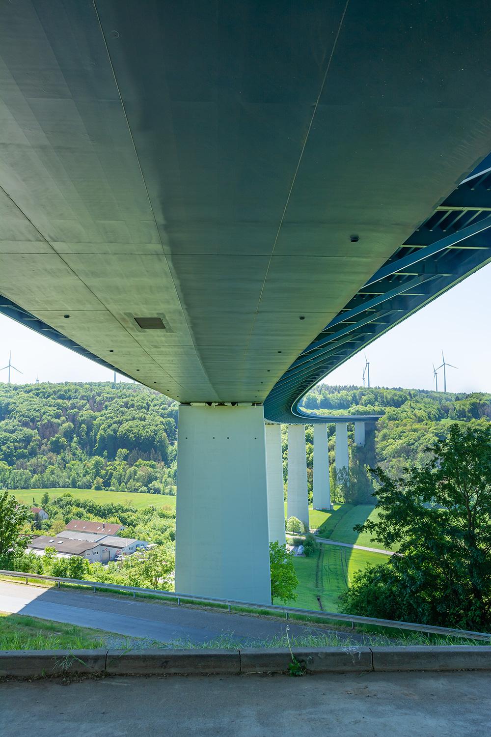 Unterseite der Jagsttalbrücke BAB 81 - Baden-Württemberg