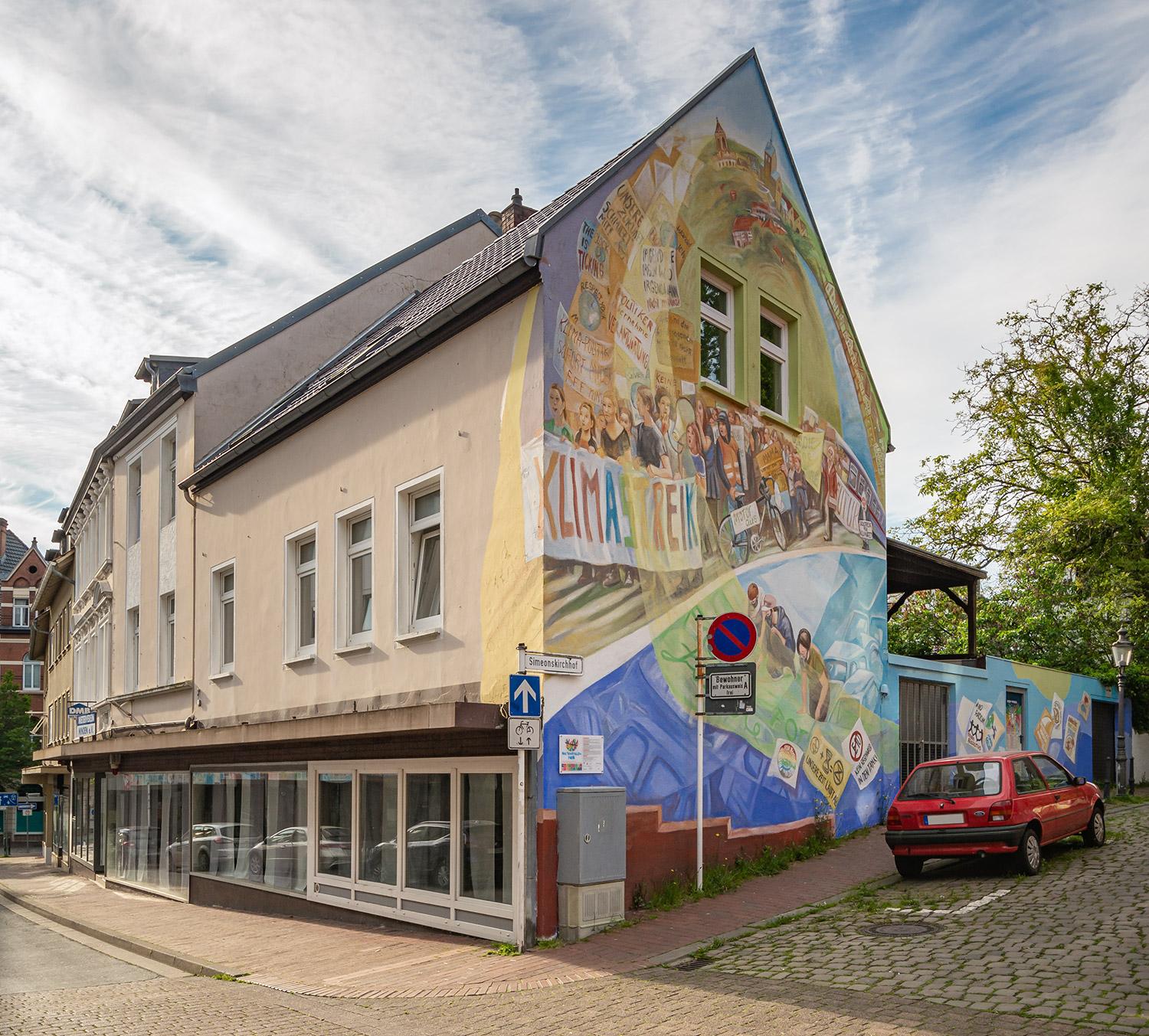 Wandbild "Klimastreik" in Minden - NRW