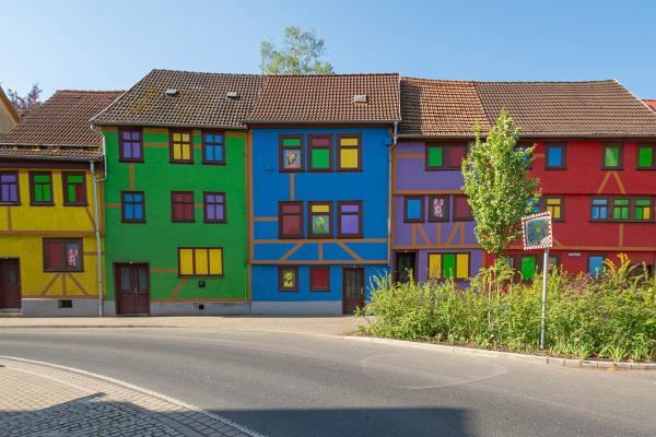 Bunte Häuser in Schmalkalden - Thüringen
