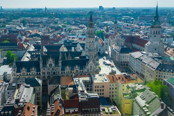 Der Marienplatz in München - Bayern