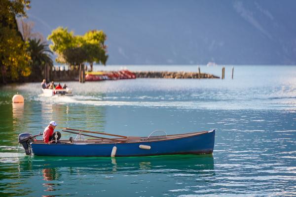 Fischerei am Gardasee - Italien