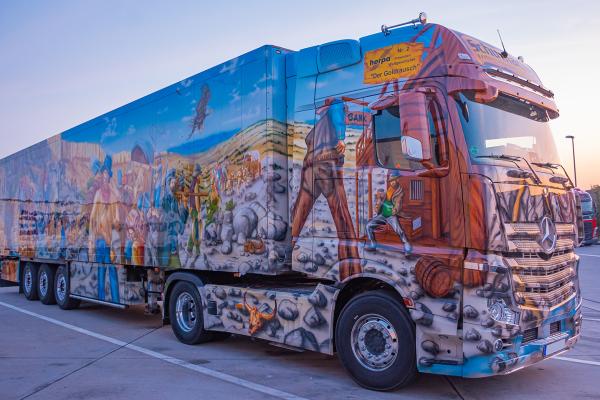 Herpa "Der Goldrausch" - Actros Mercedes Benz