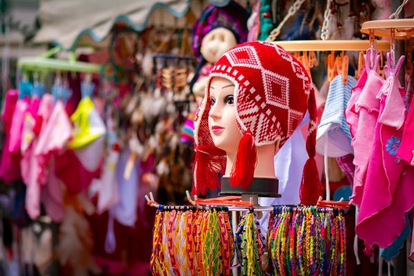 Selbstgemachte Strickmütze