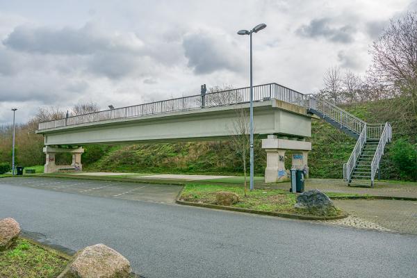 Spannbetonbrücke von 1938 auf dem Rasthof Vellern - NRW