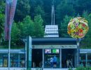 eingang und standseilbahn zur burg hohenwerfen